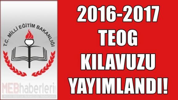 2016-2017 TEOG KILAVUZU YAYIMLANDI